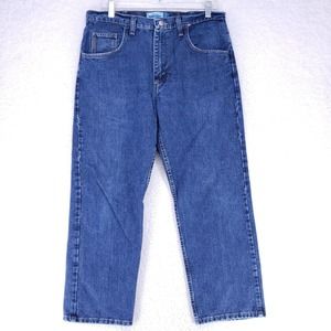 Wrangler Vintage Regular Fit Blue Jeans Men Size 34W x 29L Denim Casual Pants